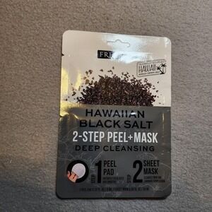 Freeman Hawaiian Black Salt 2-Step Peel Pad + Sheet Face Mask Deep Cleansing